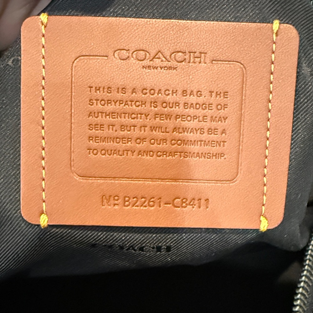 Coach Black Leather Duffel Bag - Picture 6 of 6